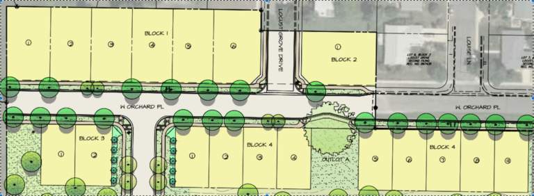 Single family lot selections by block and lot number